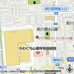 イオンモール川口前川第４駐車場周辺の地図