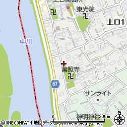 埼玉県三郷市上口1丁目39周辺の地図