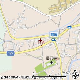 埼玉県飯能市阿須133周辺の地図