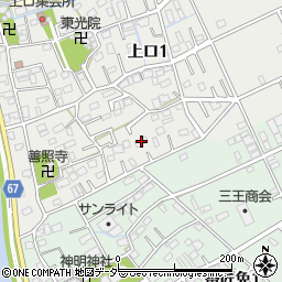 埼玉県三郷市上口1丁目143周辺の地図