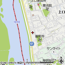 埼玉県三郷市上口1丁目10周辺の地図