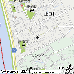 埼玉県三郷市上口1丁目137-8周辺の地図