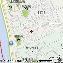 埼玉県三郷市上口1丁目137周辺の地図