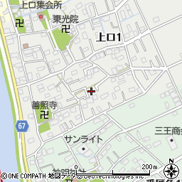 埼玉県三郷市上口1丁目136周辺の地図