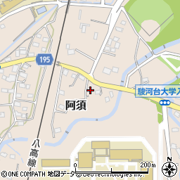 埼玉県飯能市阿須9周辺の地図