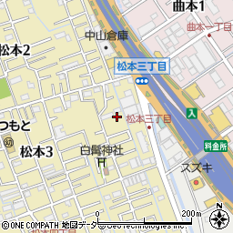 埼玉県さいたま市南区松本3丁目3周辺の地図