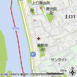 埼玉県三郷市上口1丁目49周辺の地図