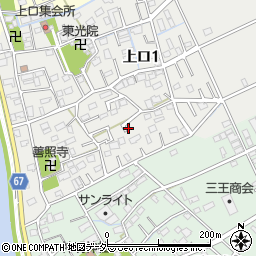 埼玉県三郷市上口1丁目134周辺の地図