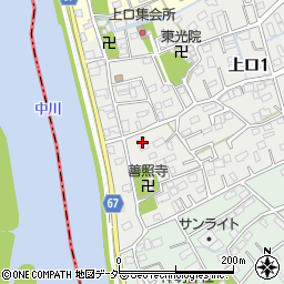 埼玉県三郷市上口1丁目48周辺の地図