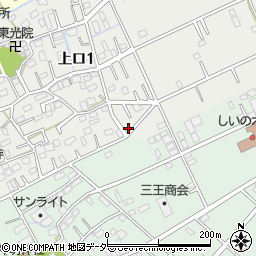 埼玉県三郷市上口1丁目157周辺の地図