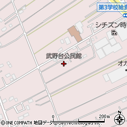 武野台公民館周辺の地図