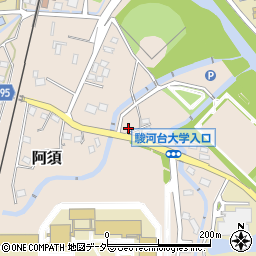 埼玉県飯能市阿須873周辺の地図