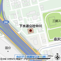 下水道公社中川周辺の地図