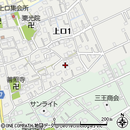 埼玉県三郷市上口1丁目132周辺の地図