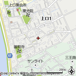 埼玉県三郷市上口1丁目135周辺の地図