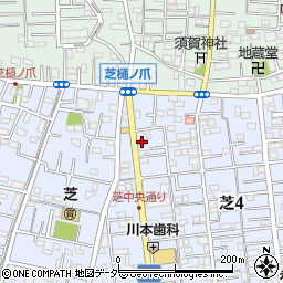 川口芝郵便局 ＡＴＭ周辺の地図