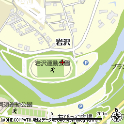 埼玉県飯能市岩沢周辺の地図