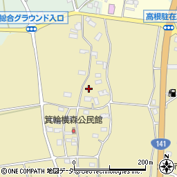 山梨県北杜市高根町箕輪529周辺の地図