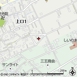 埼玉県三郷市上口1丁目156周辺の地図