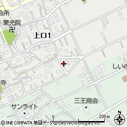 埼玉県三郷市上口1丁目160周辺の地図