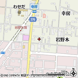 埼玉県三郷市岩野木34周辺の地図