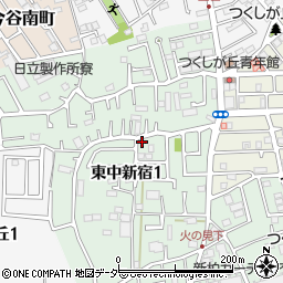 東中新宿第四公園周辺の地図