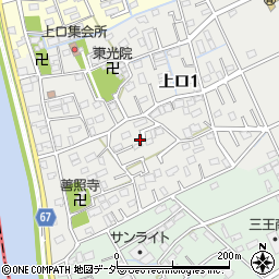 埼玉県三郷市上口1丁目114周辺の地図