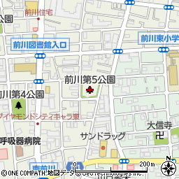 前川第５公園周辺の地図