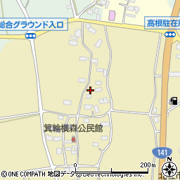 山梨県北杜市高根町箕輪531周辺の地図