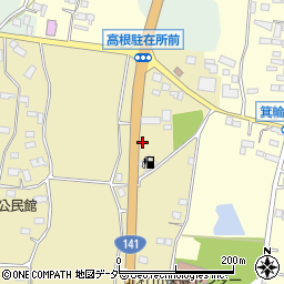 山梨県北杜市高根町箕輪495周辺の地図