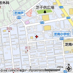 埼玉県川口市芝3丁目周辺の地図