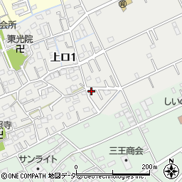 埼玉県三郷市上口1丁目162周辺の地図