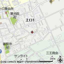 埼玉県三郷市上口1丁目129周辺の地図