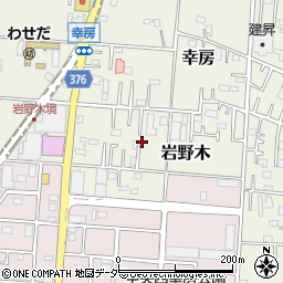 埼玉県三郷市岩野木31-6周辺の地図