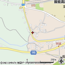 埼玉県飯能市阿須361周辺の地図