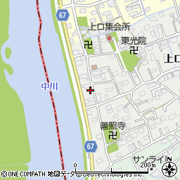 埼玉県三郷市上口1丁目5周辺の地図