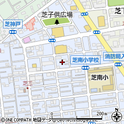 埼玉県川口市芝3丁目13周辺の地図