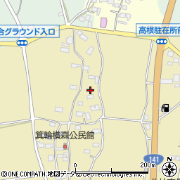 山梨県北杜市高根町箕輪536周辺の地図