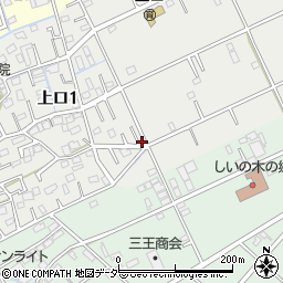 埼玉県三郷市上口1丁目166周辺の地図