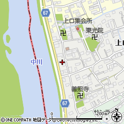 埼玉県三郷市上口1丁目3周辺の地図