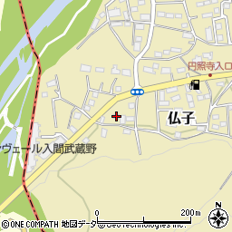 埼玉県入間市仏子268周辺の地図