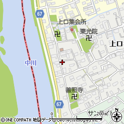 埼玉県三郷市上口1丁目53周辺の地図