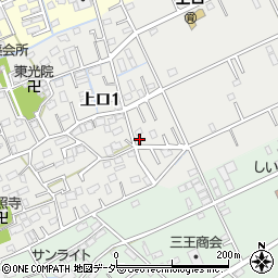 埼玉県三郷市上口1丁目163周辺の地図