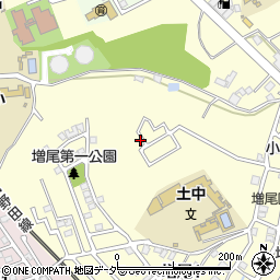 千葉県柏市増尾1丁目周辺の地図