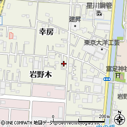 埼玉県三郷市岩野木62周辺の地図