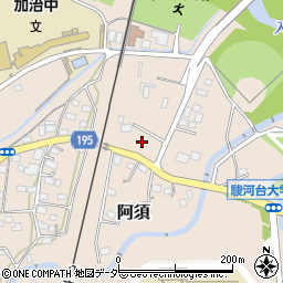埼玉県飯能市阿須22周辺の地図