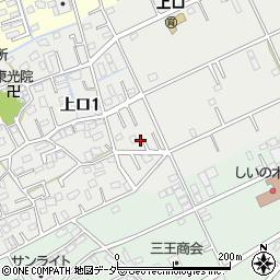 埼玉県三郷市上口1丁目165周辺の地図