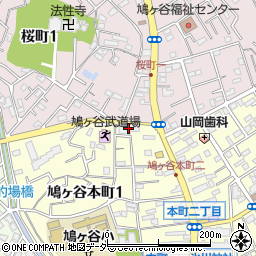 埼玉りそな銀行鳩ケ谷支店周辺の地図