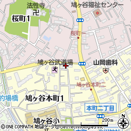 埼玉りそな銀行鳩ケ谷支店周辺の地図