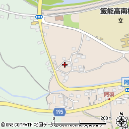 埼玉県飯能市阿須360周辺の地図